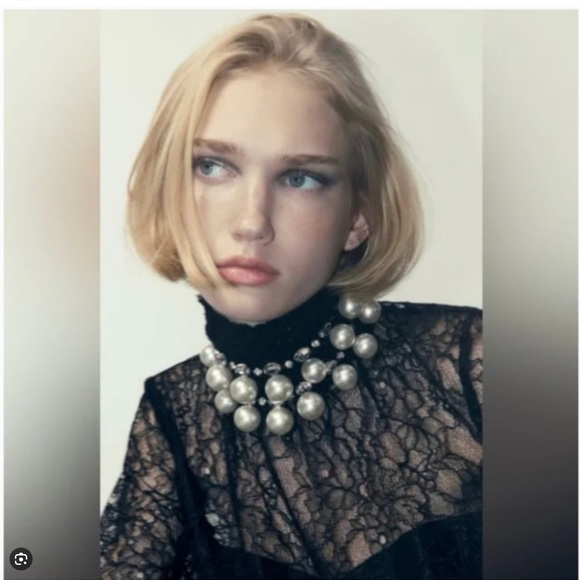 ZARA PEARL JEWEL NECKLACE - Picture 3 of 4